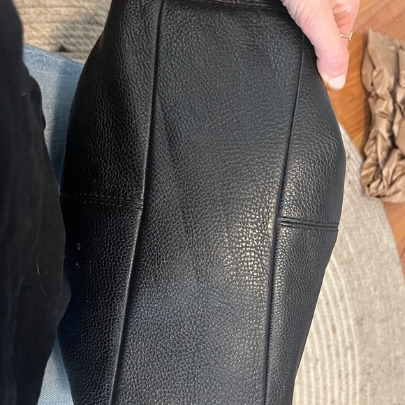 AUTHENTIC Coach Large Lexy Hobo Shoulder Bag Black Pebbled Leather COA incl. - Picture 13 of 16